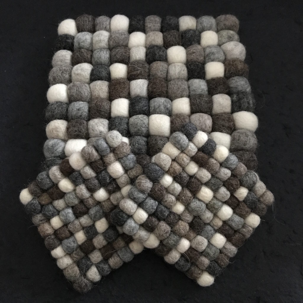 Dessous de plat en feutre 100 % laine, rond, 20 cm de diamètre, coloris variés, dessous de plat en feutre. - France