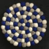 Dessous de plat en perles de laine du Népal N039